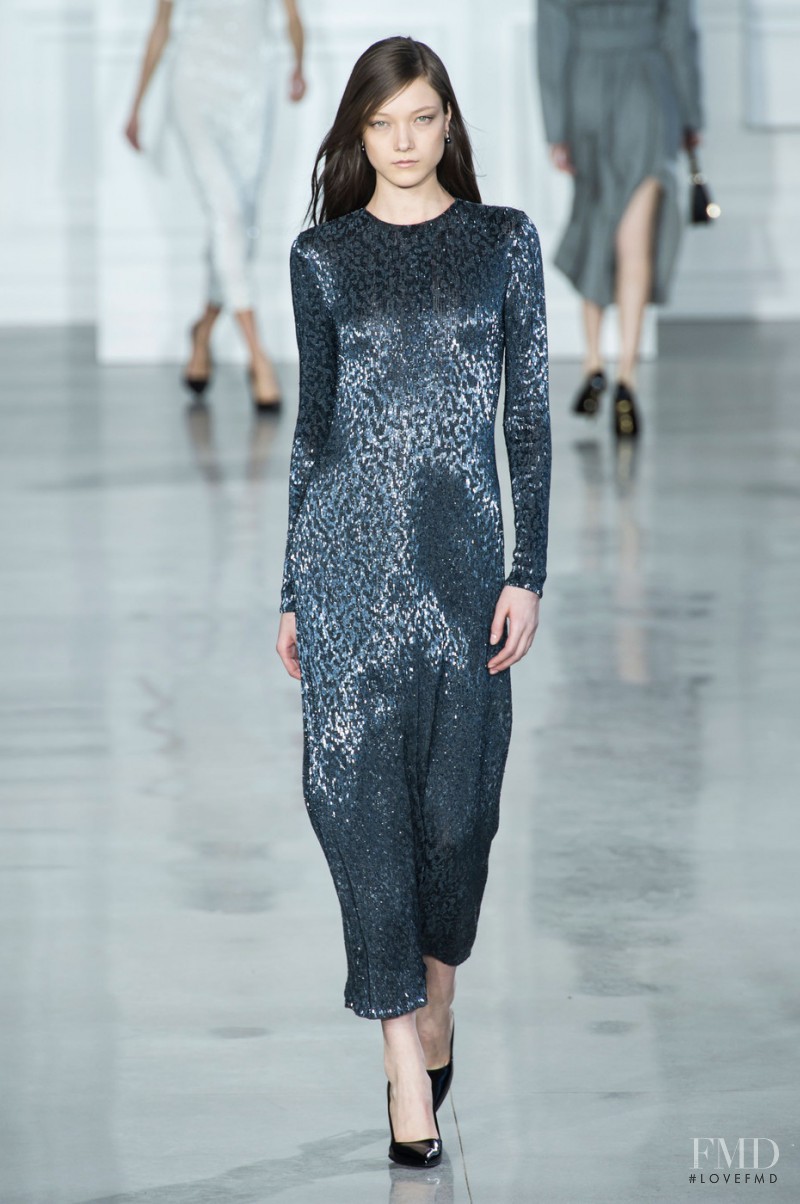 Yumi Lambert featured in  the Jason Wu fashion show for Autumn/Winter 2015