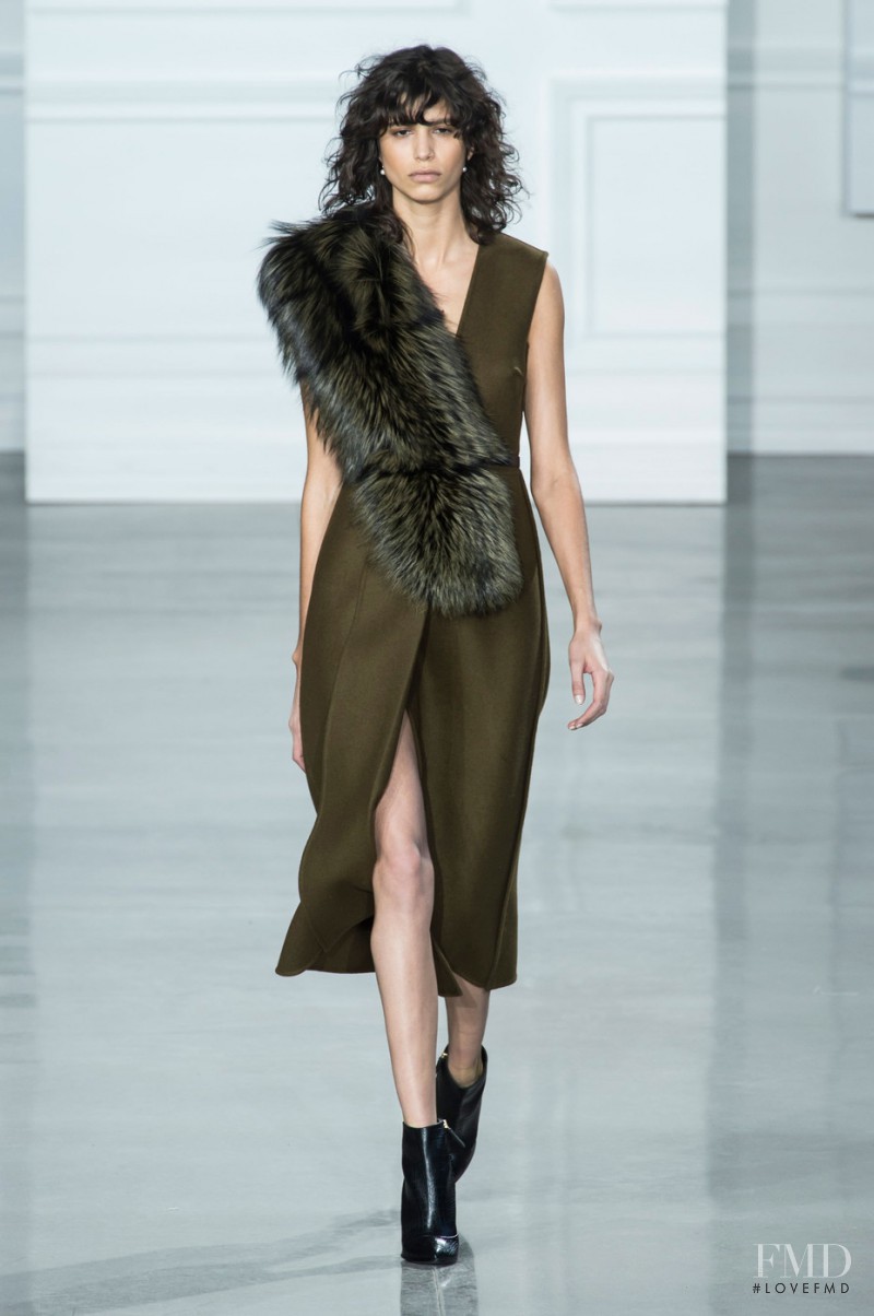 Mica Arganaraz featured in  the Jason Wu fashion show for Autumn/Winter 2015