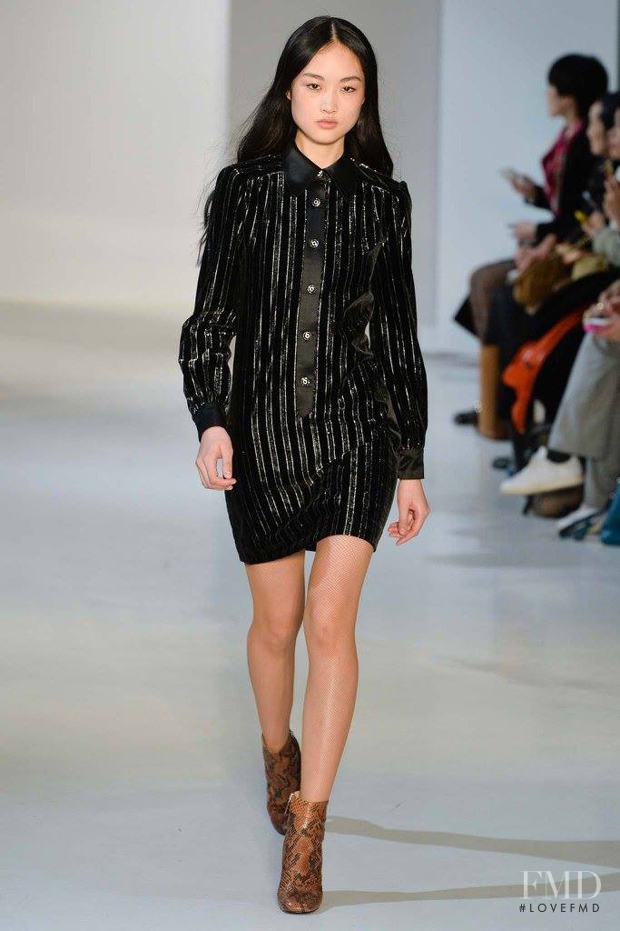 Jing Wen featured in  the Jill Stuart fashion show for Autumn/Winter 2015