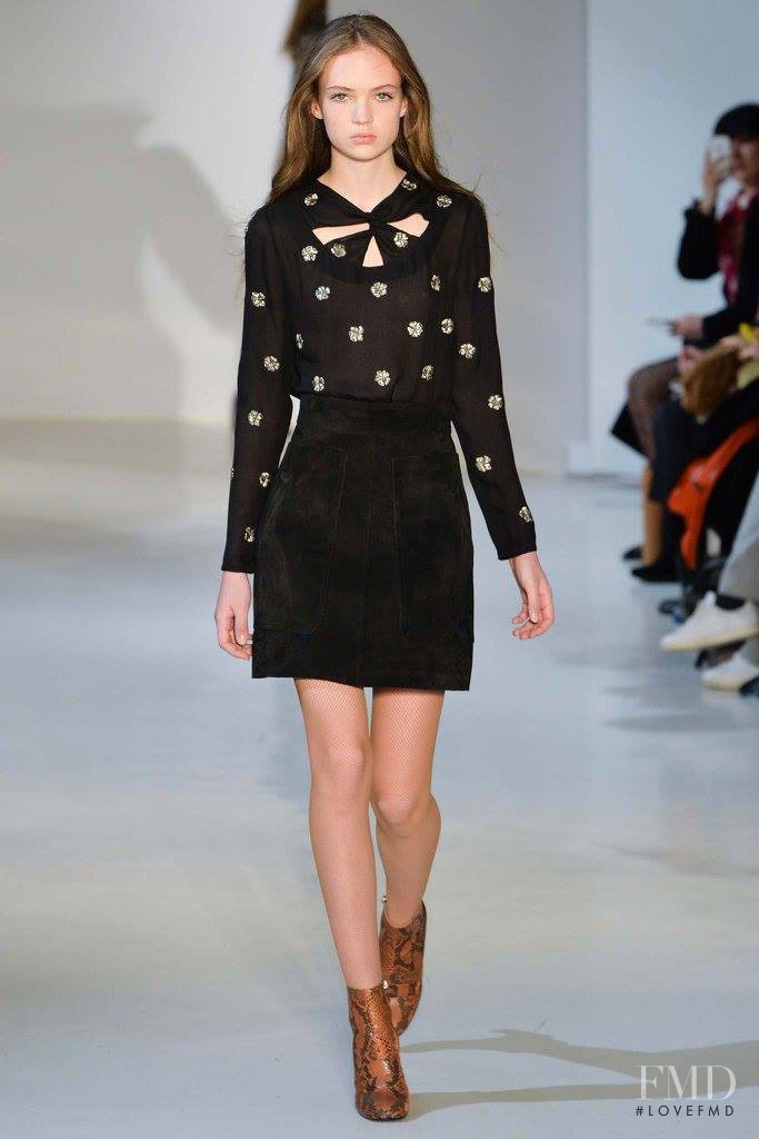 Adrienne Juliger featured in  the Jill Stuart fashion show for Autumn/Winter 2015