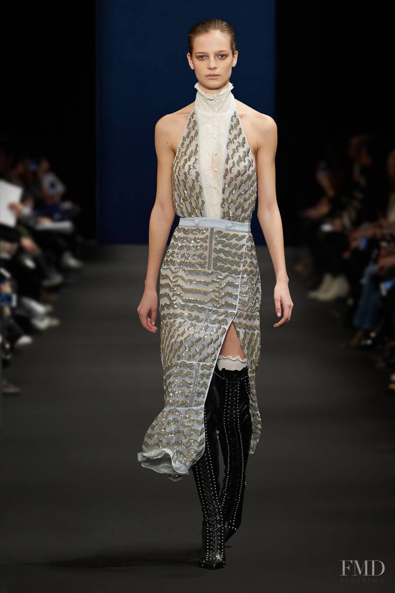 Ine Neefs featured in  the Altuzarra fashion show for Autumn/Winter 2015