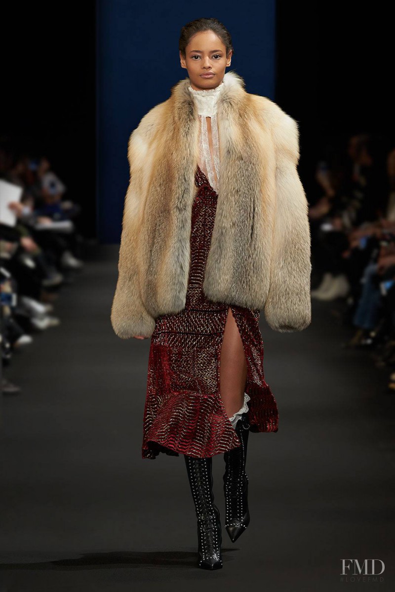 Malaika Firth featured in  the Altuzarra fashion show for Autumn/Winter 2015