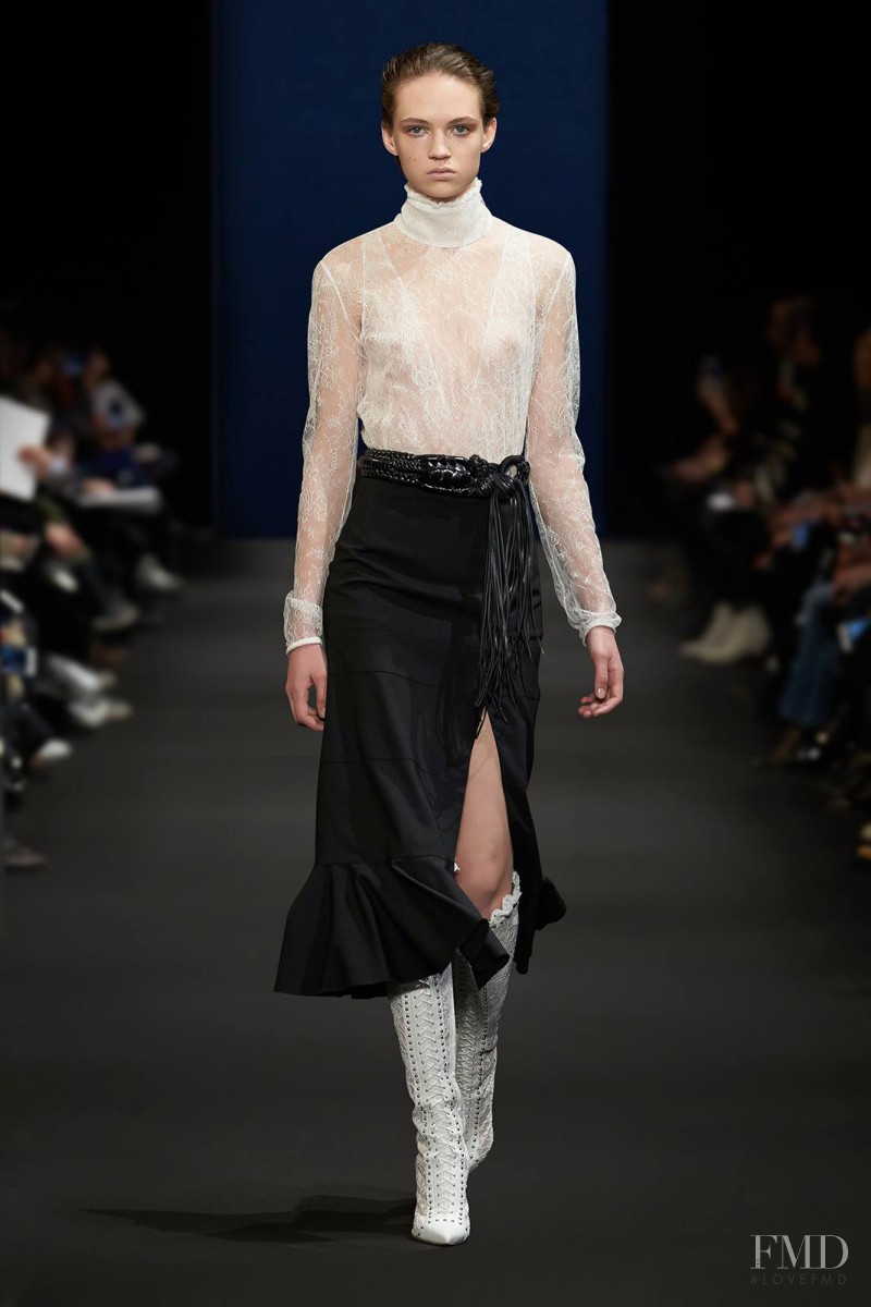 Adrienne Juliger featured in  the Altuzarra fashion show for Autumn/Winter 2015