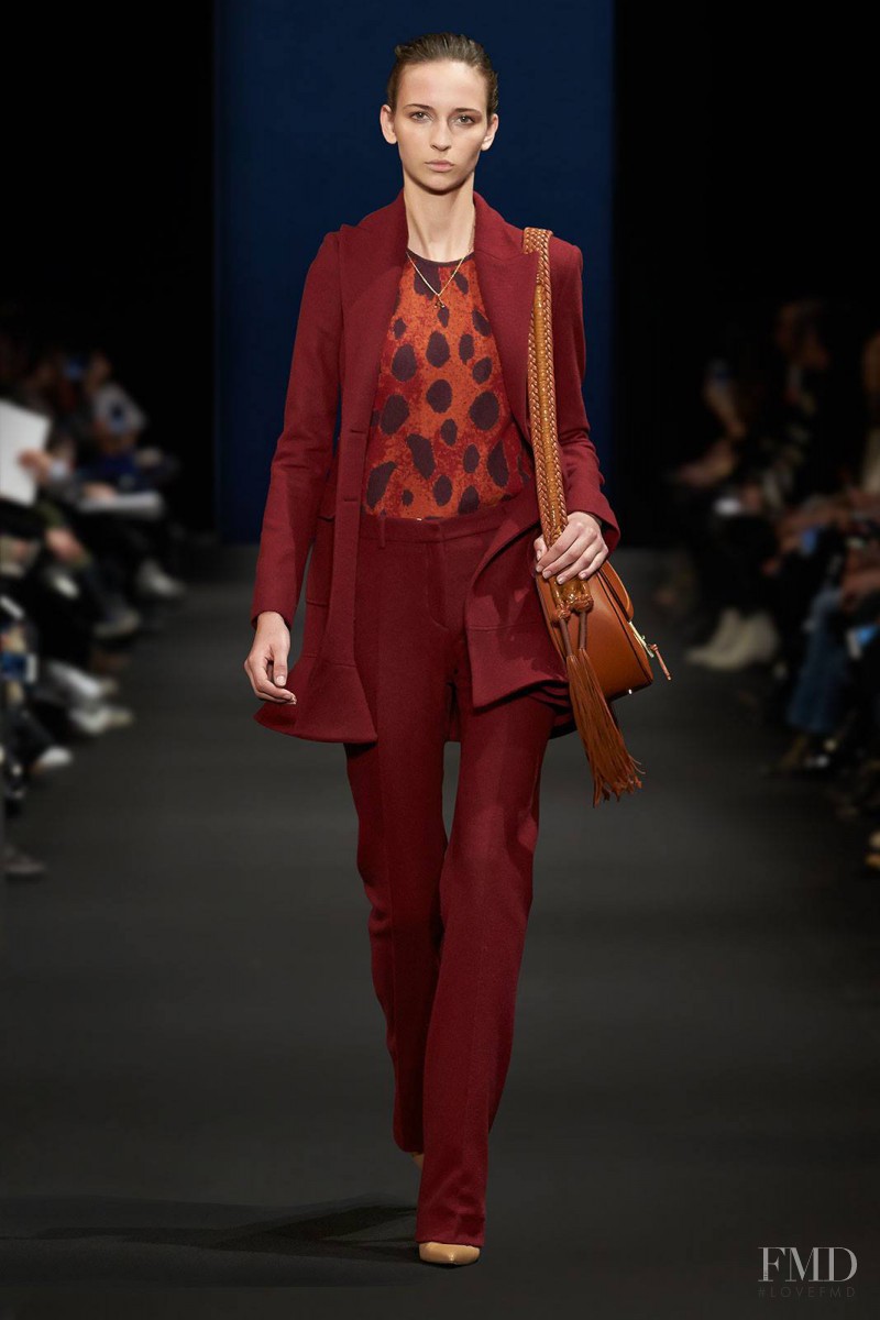 Waleska Gorczevski featured in  the Altuzarra fashion show for Autumn/Winter 2015