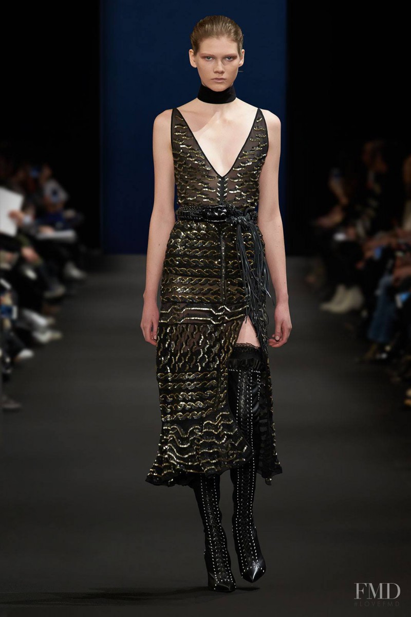 Marland Backus featured in  the Altuzarra fashion show for Autumn/Winter 2015
