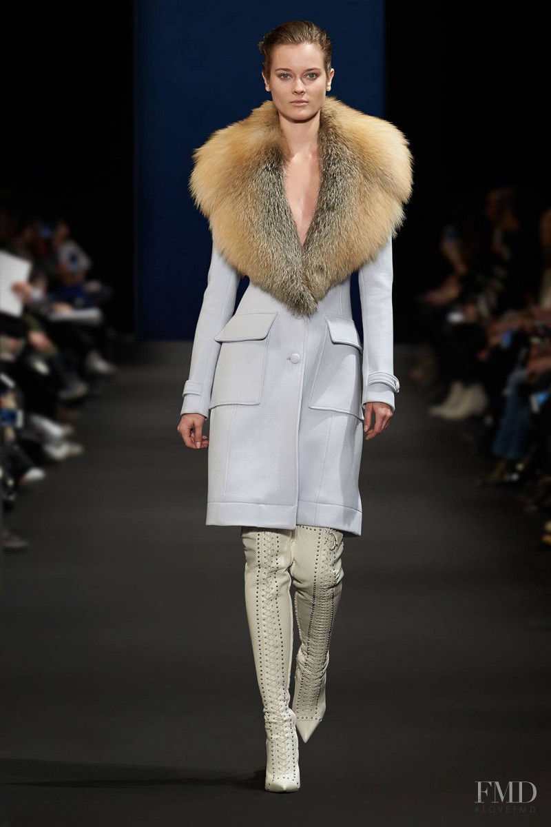 Monika Jagaciak featured in  the Altuzarra fashion show for Autumn/Winter 2015