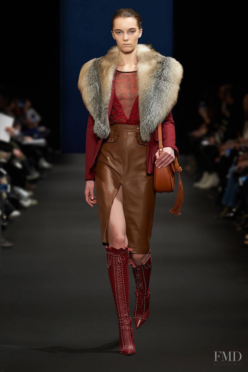 Irina Liss featured in  the Altuzarra fashion show for Autumn/Winter 2015