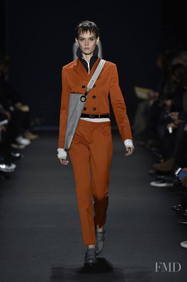 Angel Rutledge featured in  the rag & bone fashion show for Autumn/Winter 2015