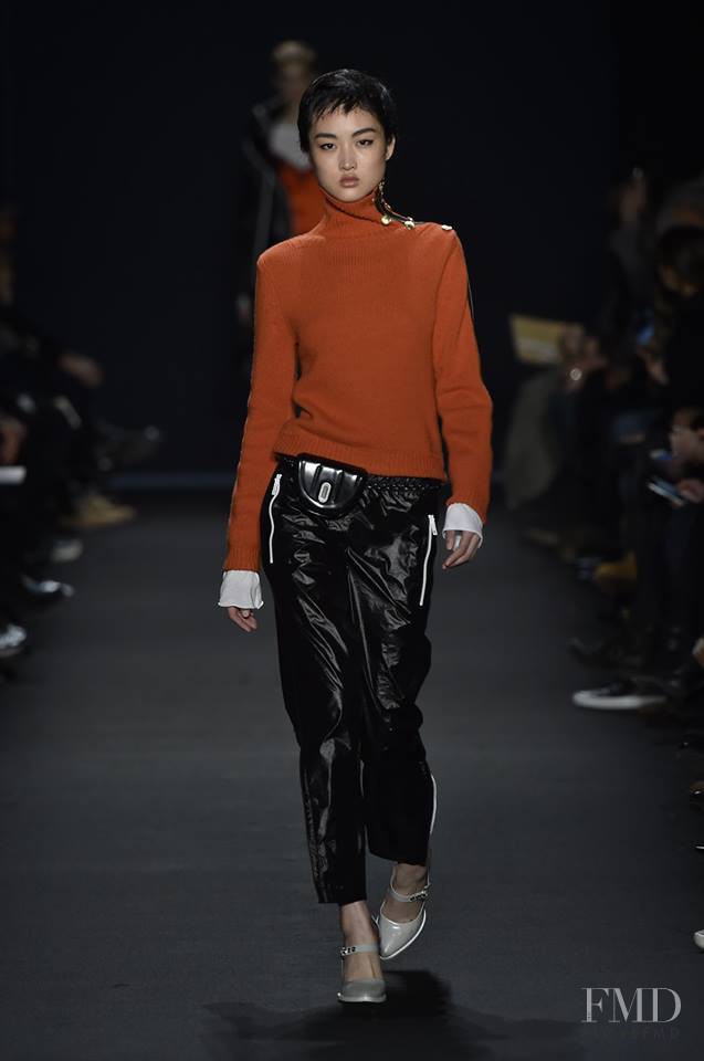 Jing Wen featured in  the rag & bone fashion show for Autumn/Winter 2015