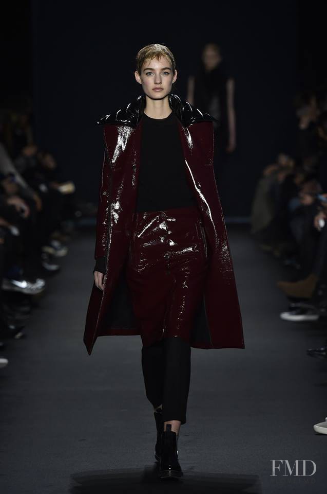 Maartje Verhoef featured in  the rag & bone fashion show for Autumn/Winter 2015