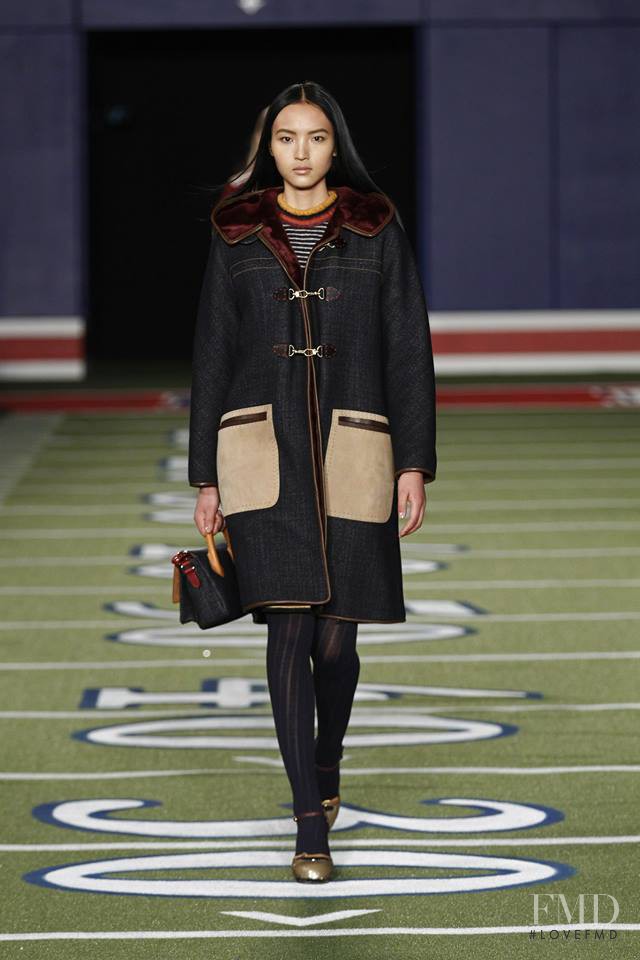 Luping Wang featured in  the Tommy Hilfiger fashion show for Autumn/Winter 2015