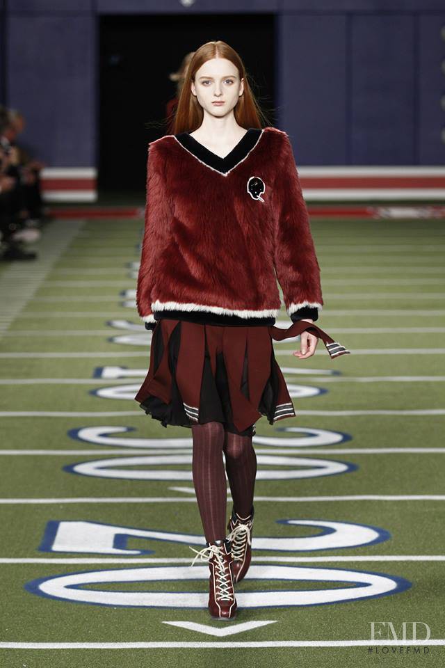 Madison Stubbington featured in  the Tommy Hilfiger fashion show for Autumn/Winter 2015