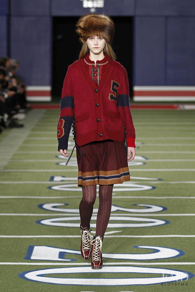 Julie Hoomans featured in  the Tommy Hilfiger fashion show for Autumn/Winter 2015