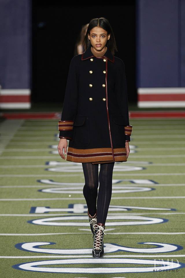 Aya Jones featured in  the Tommy Hilfiger fashion show for Autumn/Winter 2015