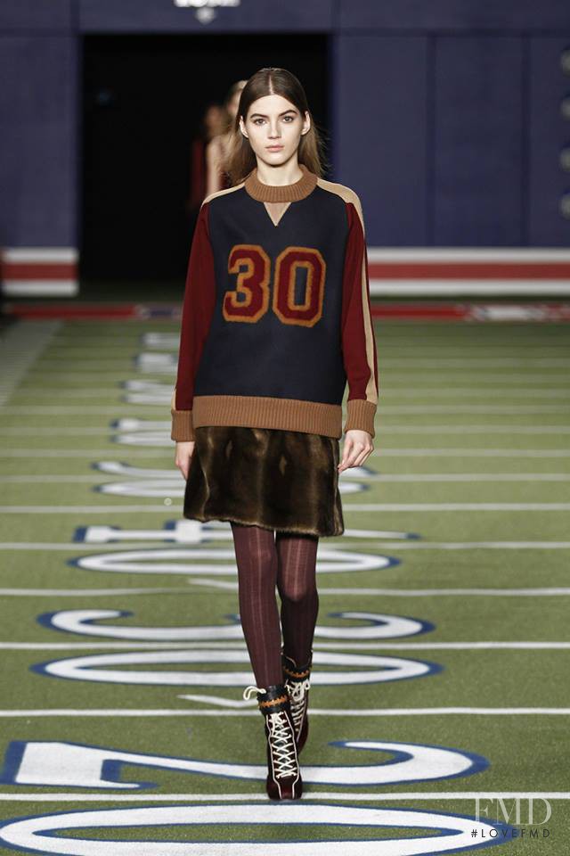 Valery Kaufman featured in  the Tommy Hilfiger fashion show for Autumn/Winter 2015