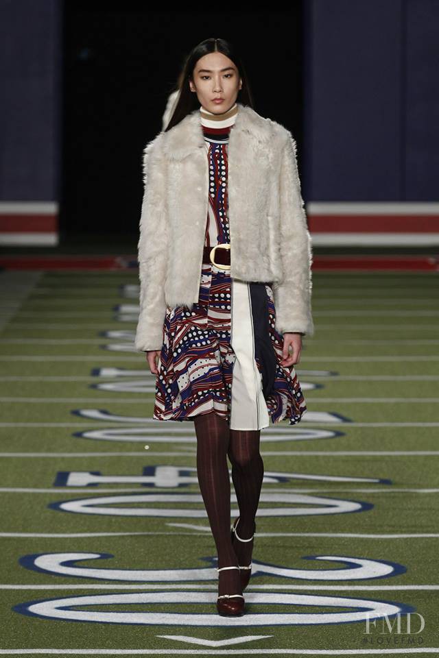 Dongqi Xue featured in  the Tommy Hilfiger fashion show for Autumn/Winter 2015