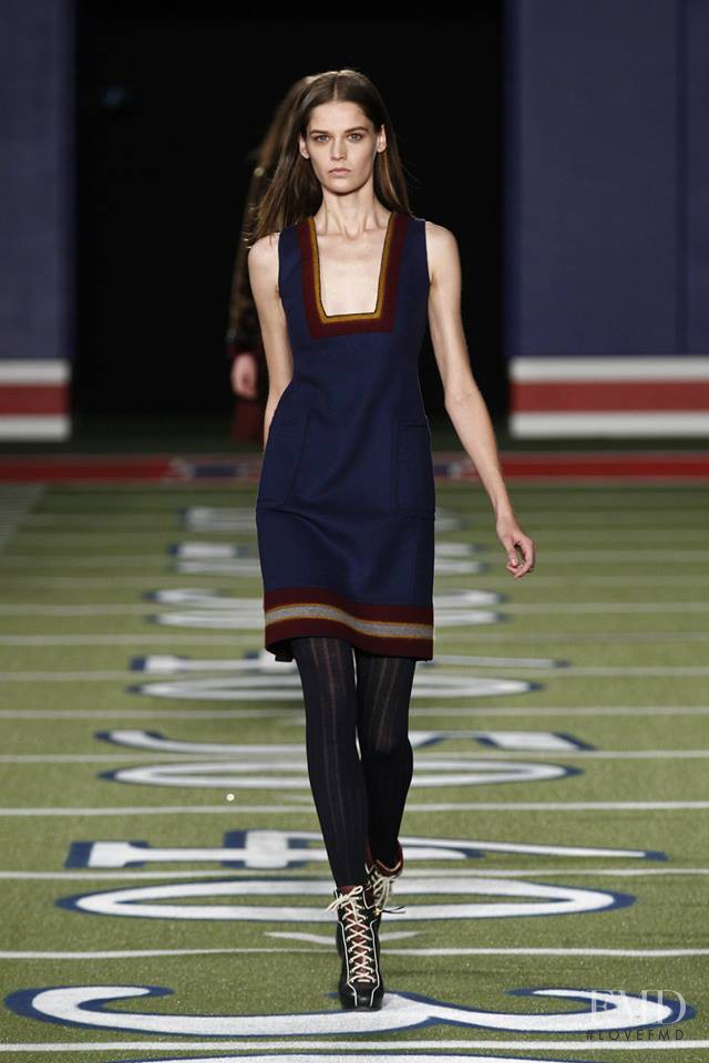 Angel Rutledge featured in  the Tommy Hilfiger fashion show for Autumn/Winter 2015