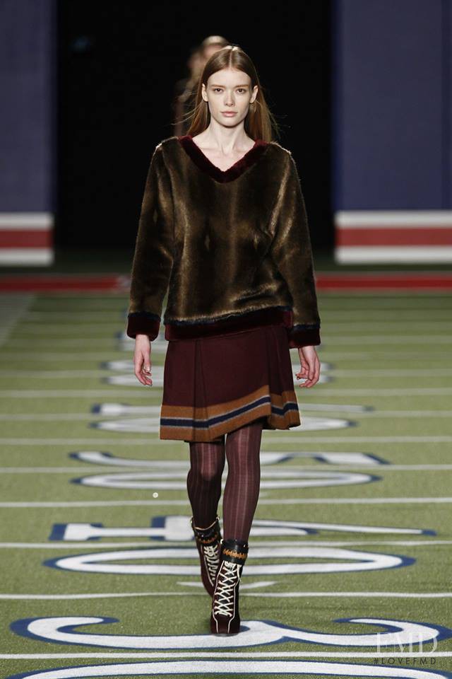 Julia Hafstrom featured in  the Tommy Hilfiger fashion show for Autumn/Winter 2015