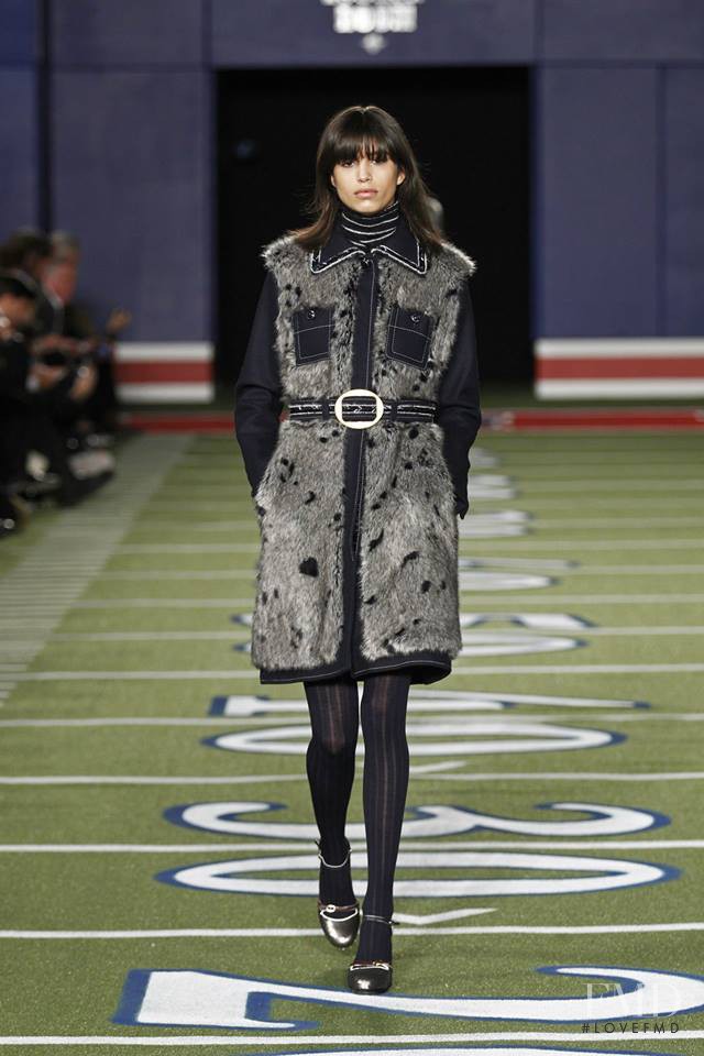 Mica Arganaraz featured in  the Tommy Hilfiger fashion show for Autumn/Winter 2015