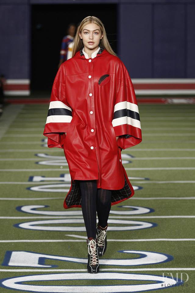 Gigi Hadid featured in  the Tommy Hilfiger fashion show for Autumn/Winter 2015