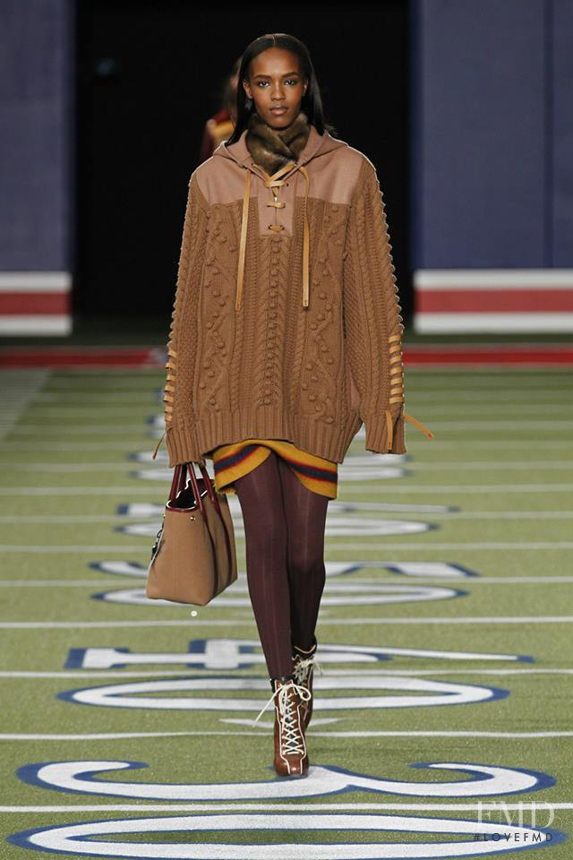 Leila Ndabirabe featured in  the Tommy Hilfiger fashion show for Autumn/Winter 2015