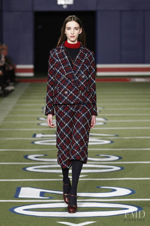 Clémentine Deraedt featured in  the Tommy Hilfiger fashion show for Autumn/Winter 2015