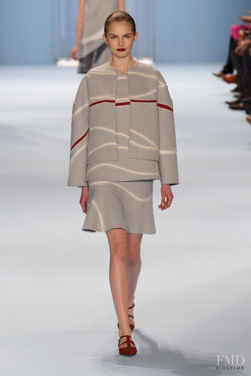 Aneta Pajak featured in  the Carolina Herrera fashion show for Autumn/Winter 2015