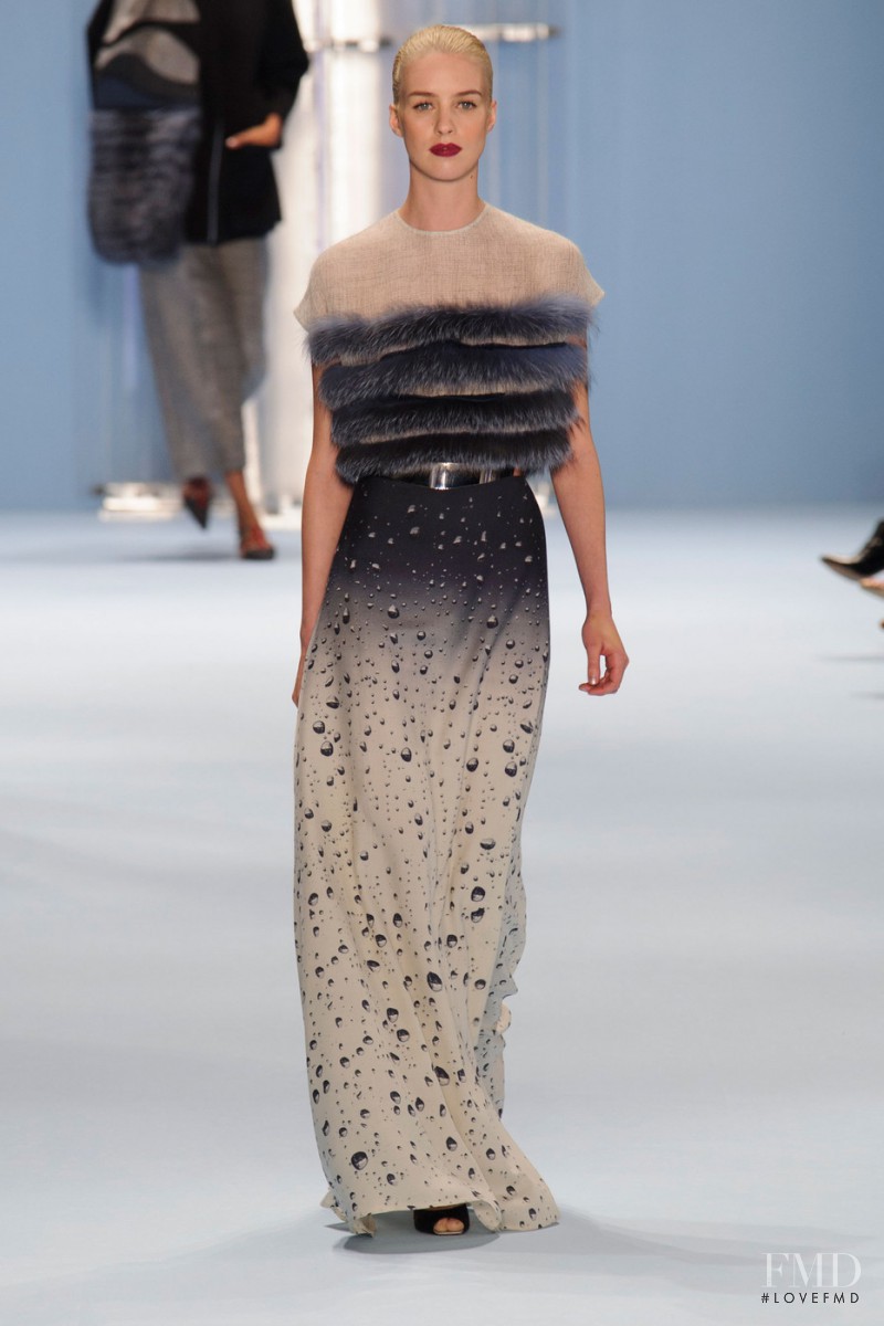 Julia Frauche featured in  the Carolina Herrera fashion show for Autumn/Winter 2015
