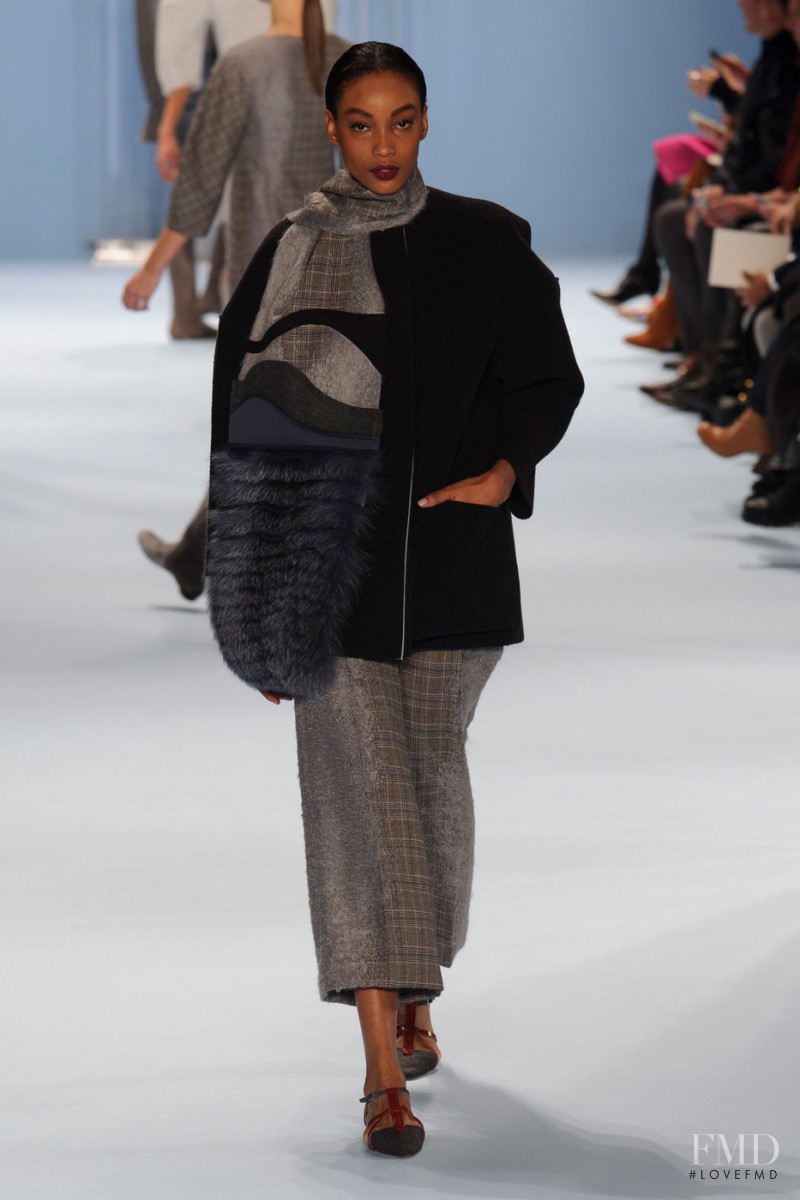 Aleah Morgan featured in  the Carolina Herrera fashion show for Autumn/Winter 2015