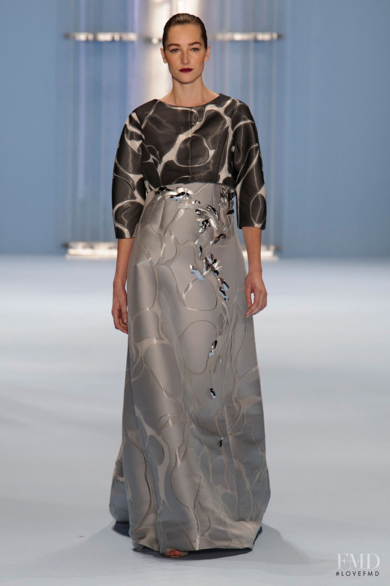 Joséphine Le Tutour featured in  the Carolina Herrera fashion show for Autumn/Winter 2015