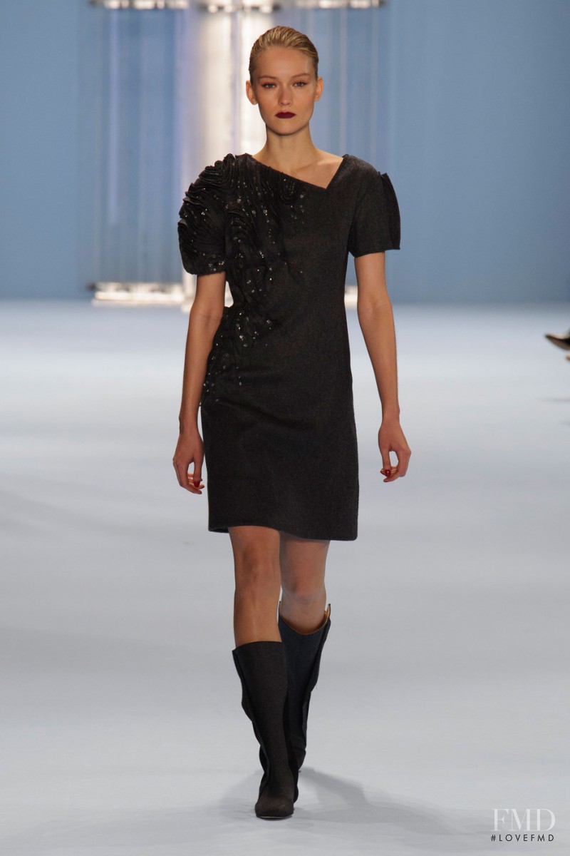 Katerina Ryabinkina featured in  the Carolina Herrera fashion show for Autumn/Winter 2015