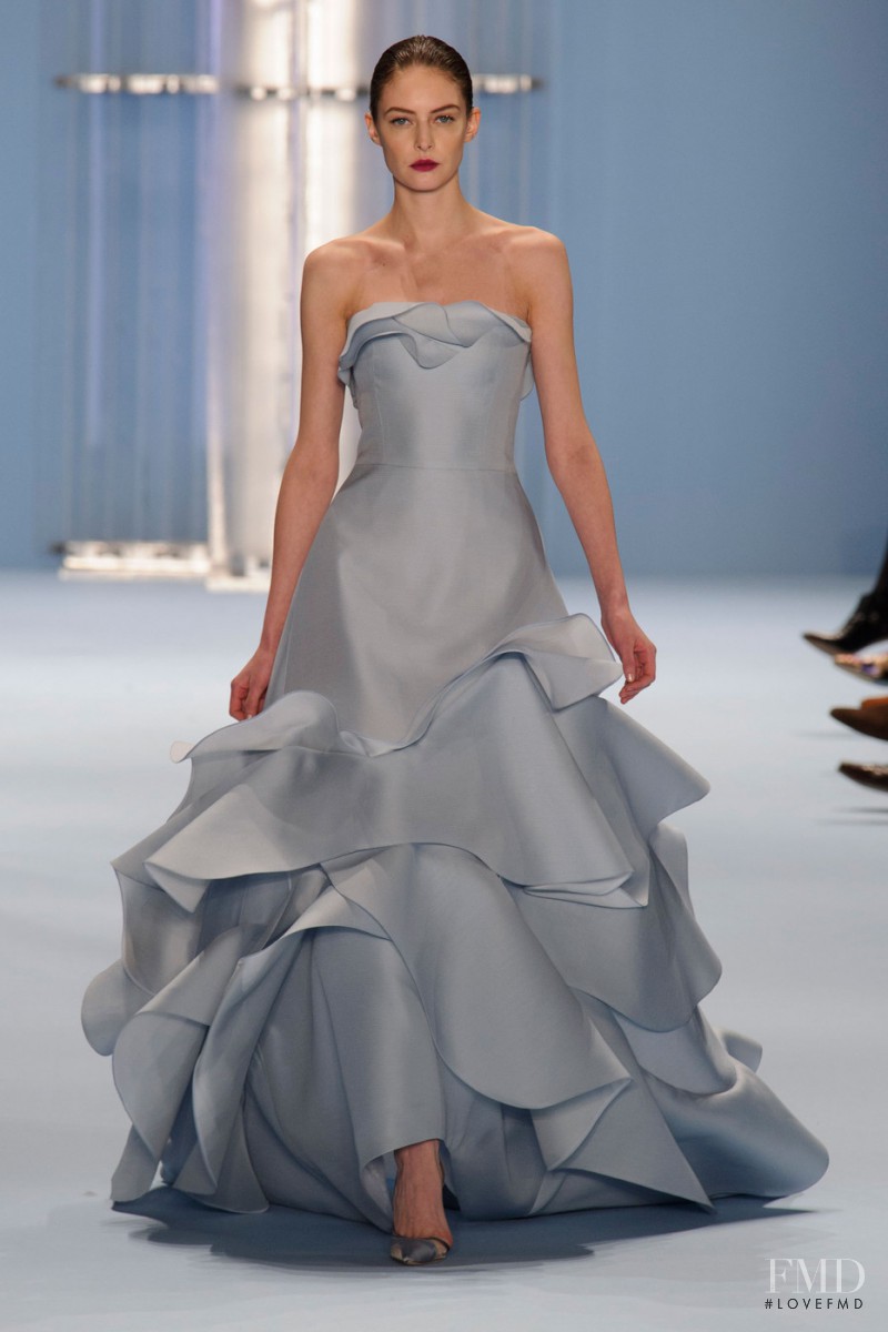 Auguste Abeliunaite featured in  the Carolina Herrera fashion show for Autumn/Winter 2015