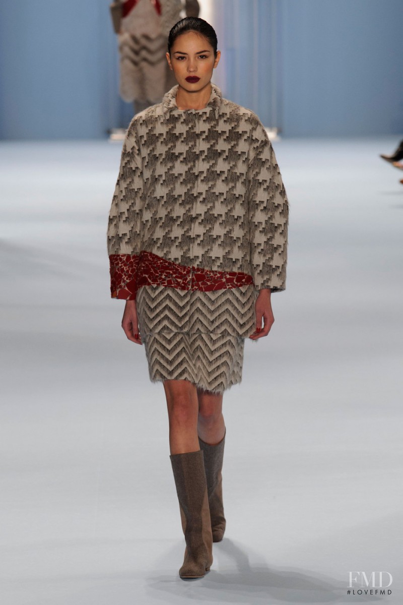 Irina Sharipova featured in  the Carolina Herrera fashion show for Autumn/Winter 2015