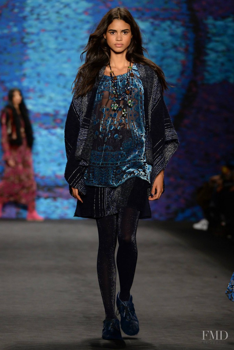 Mariana Santana featured in  the Anna Sui fashion show for Autumn/Winter 2015