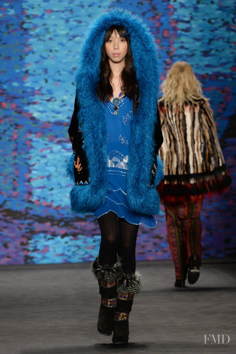 Issa Lish featured in  the Anna Sui fashion show for Autumn/Winter 2015