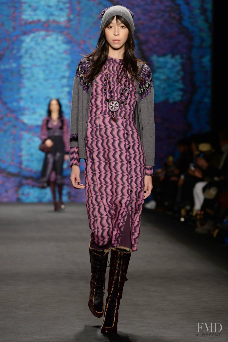 Issa Lish featured in  the Anna Sui fashion show for Autumn/Winter 2015