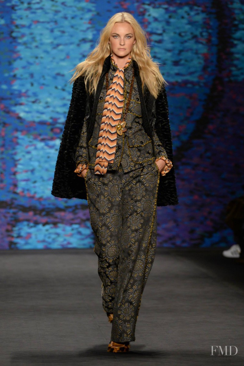 Caroline Trentini featured in  the Anna Sui fashion show for Autumn/Winter 2015