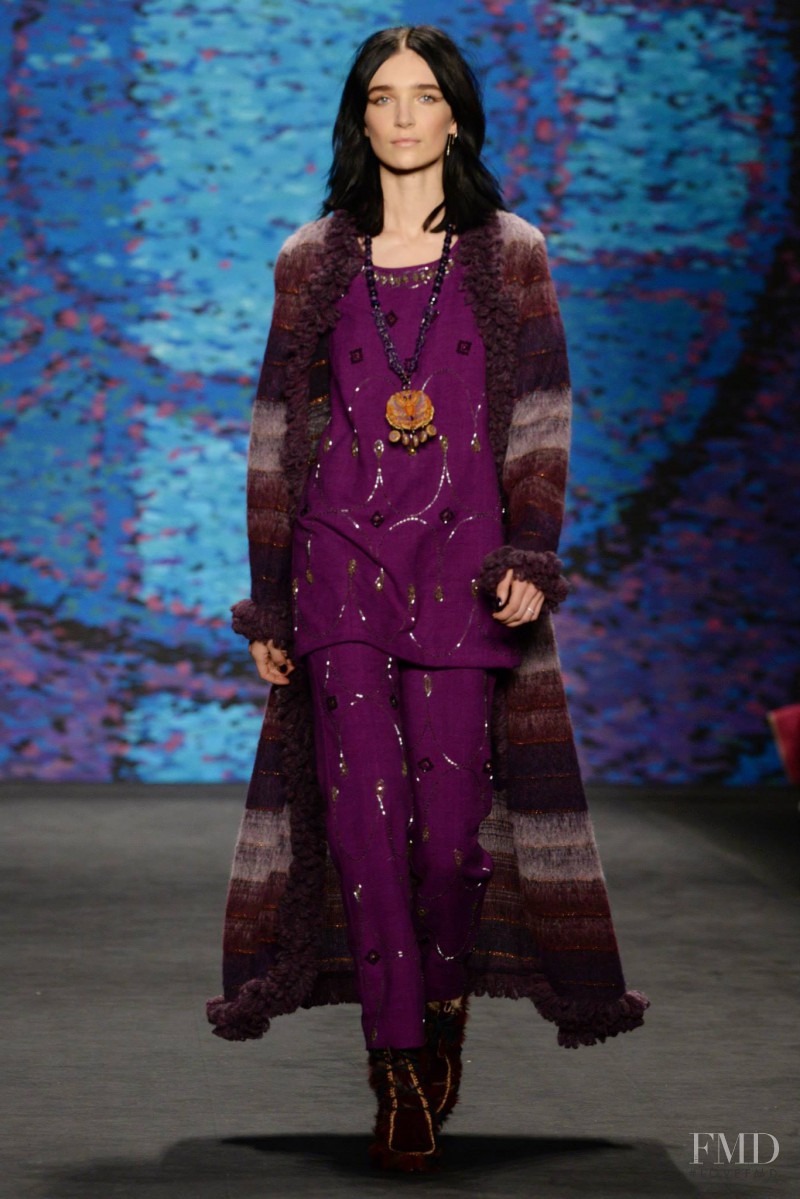 Janice Alida featured in  the Anna Sui fashion show for Autumn/Winter 2015