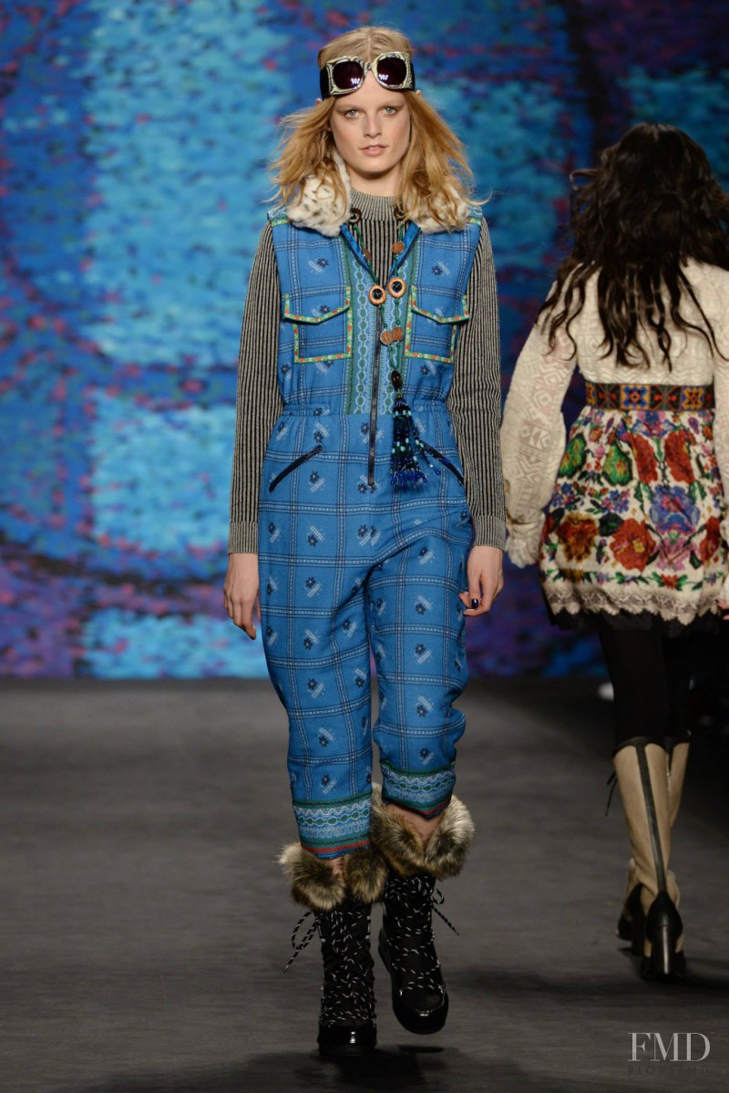 Hanne Gaby Odiele featured in  the Anna Sui fashion show for Autumn/Winter 2015