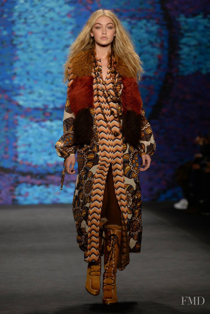 Gigi Hadid featured in  the Anna Sui fashion show for Autumn/Winter 2015