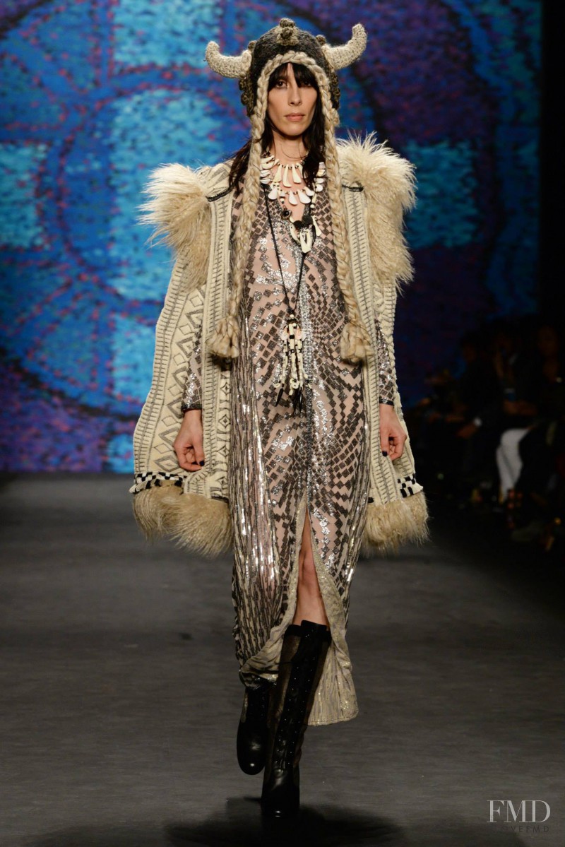 Jamie Bochert featured in  the Anna Sui fashion show for Autumn/Winter 2015