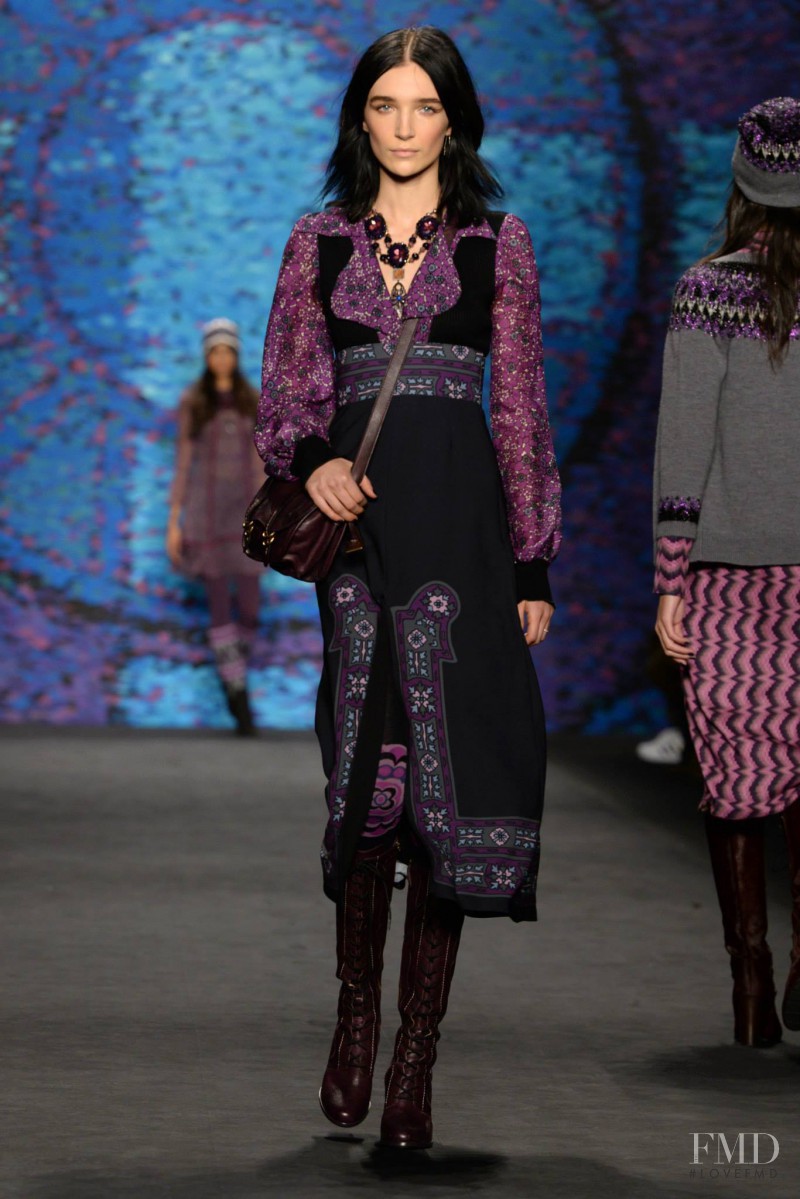 Janice Alida featured in  the Anna Sui fashion show for Autumn/Winter 2015