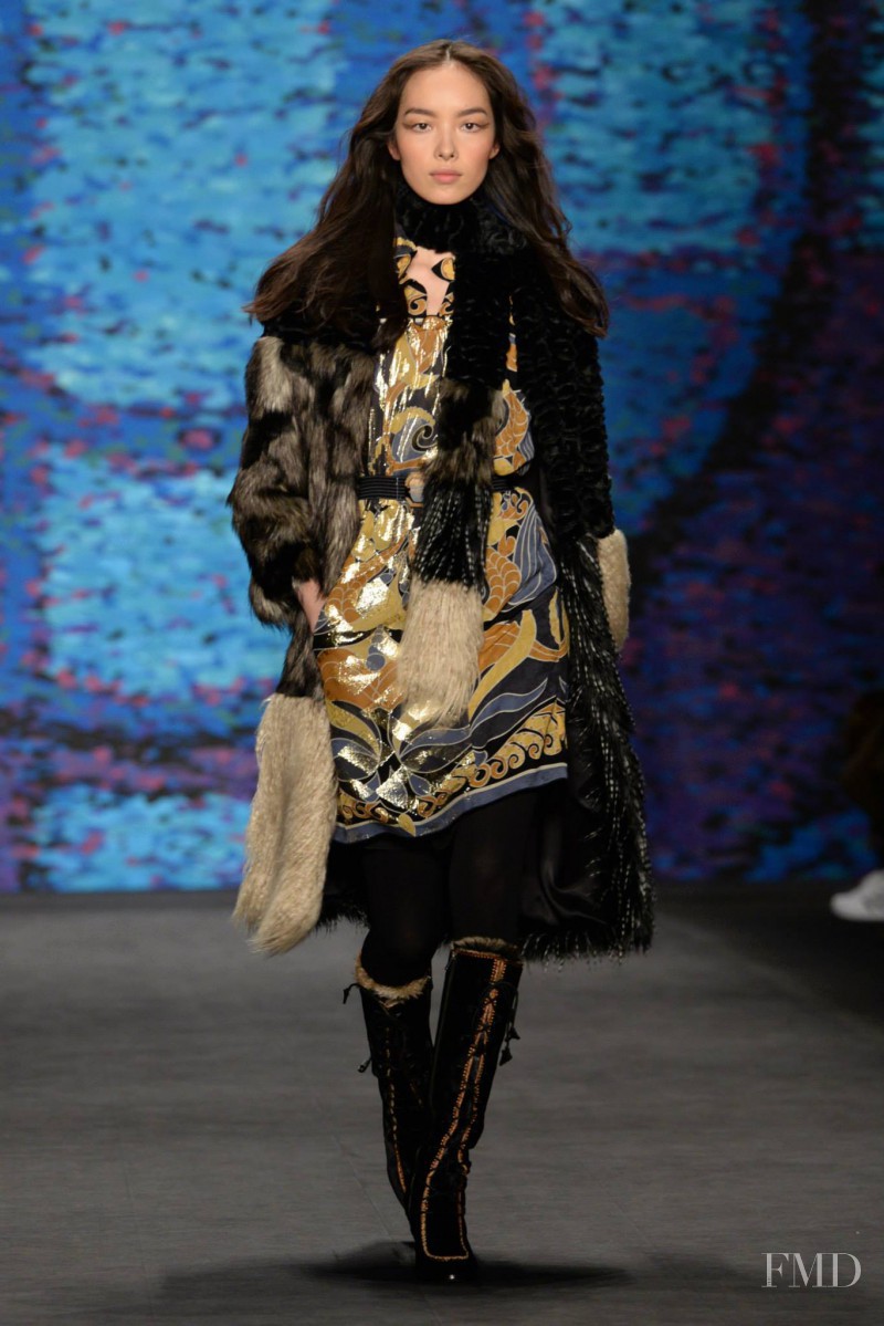 Fei Fei Sun featured in  the Anna Sui fashion show for Autumn/Winter 2015