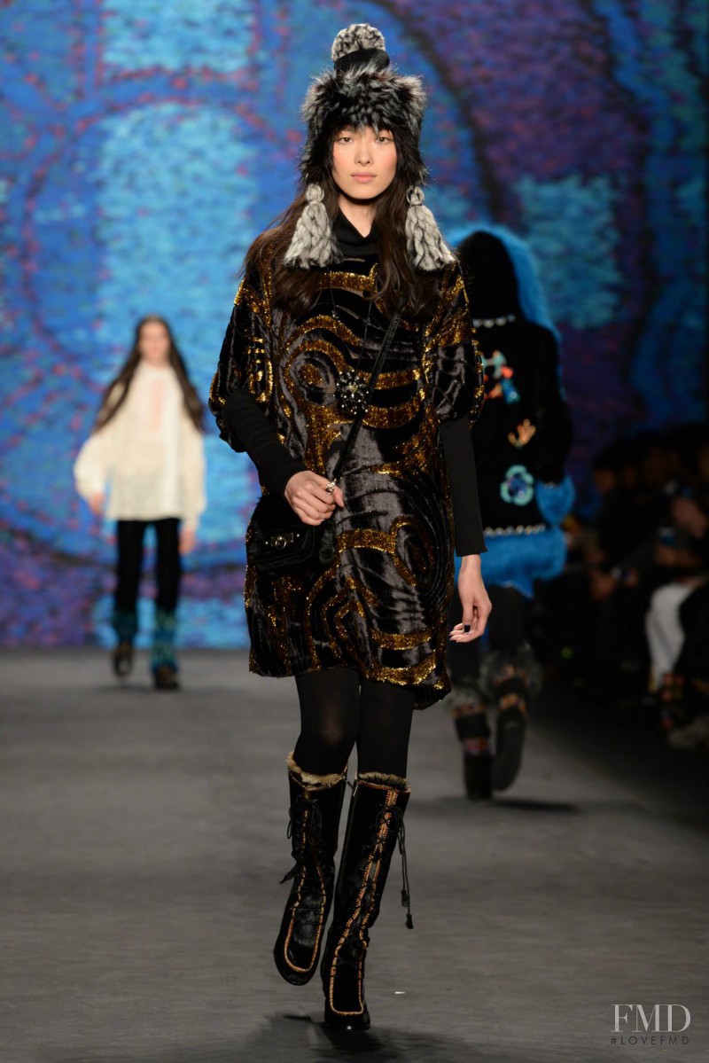 Fei Fei Sun featured in  the Anna Sui fashion show for Autumn/Winter 2015