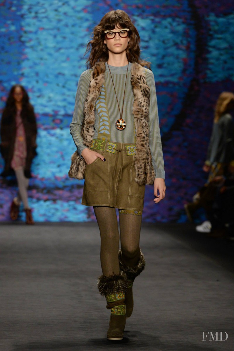Antonina Petkovic featured in  the Anna Sui fashion show for Autumn/Winter 2015