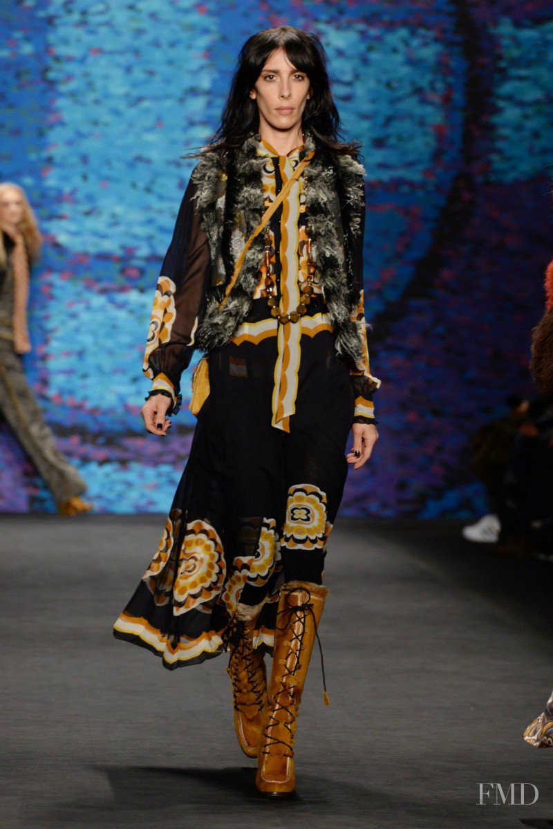 Jamie Bochert featured in  the Anna Sui fashion show for Autumn/Winter 2015