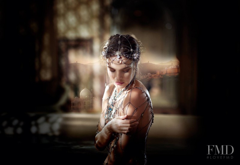 Natalia Vodianova featured in  the Guerlain advertisement for Autumn/Winter 2013