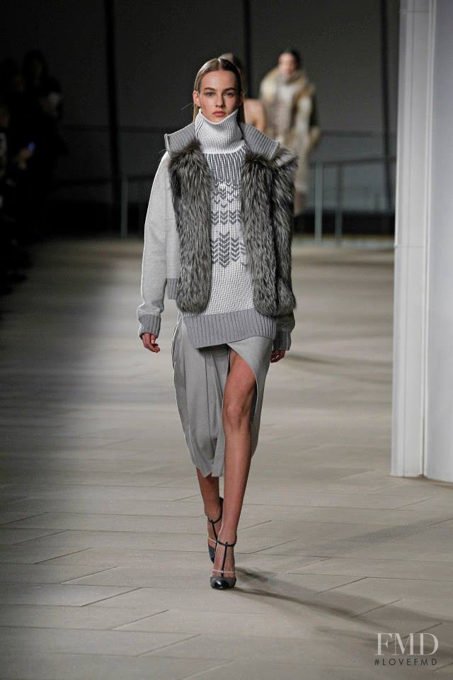 Maartje Verhoef featured in  the Prabal Gurung fashion show for Autumn/Winter 2015