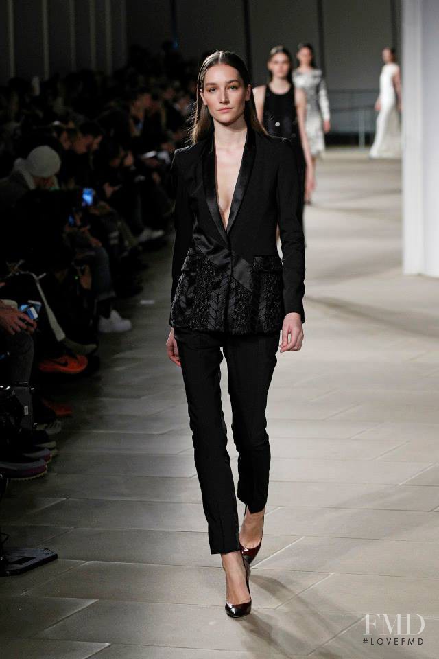 Joséphine Le Tutour featured in  the Prabal Gurung fashion show for Autumn/Winter 2015