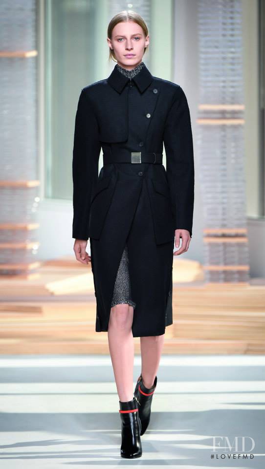Julia Nobis featured in  the Boss by Hugo Boss fashion show for Autumn/Winter 2015